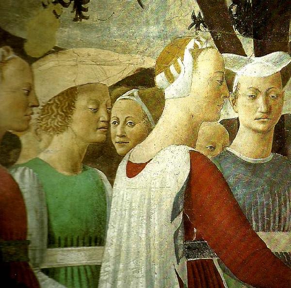 Piero della Francesca the legend of the true cross, detail